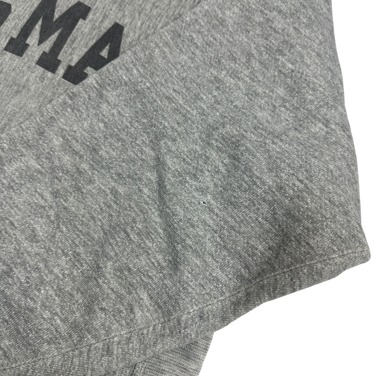 80's Champion リバースウィーブ USMA グレー パーカー M USMAプリント脇 寄り(小穴)