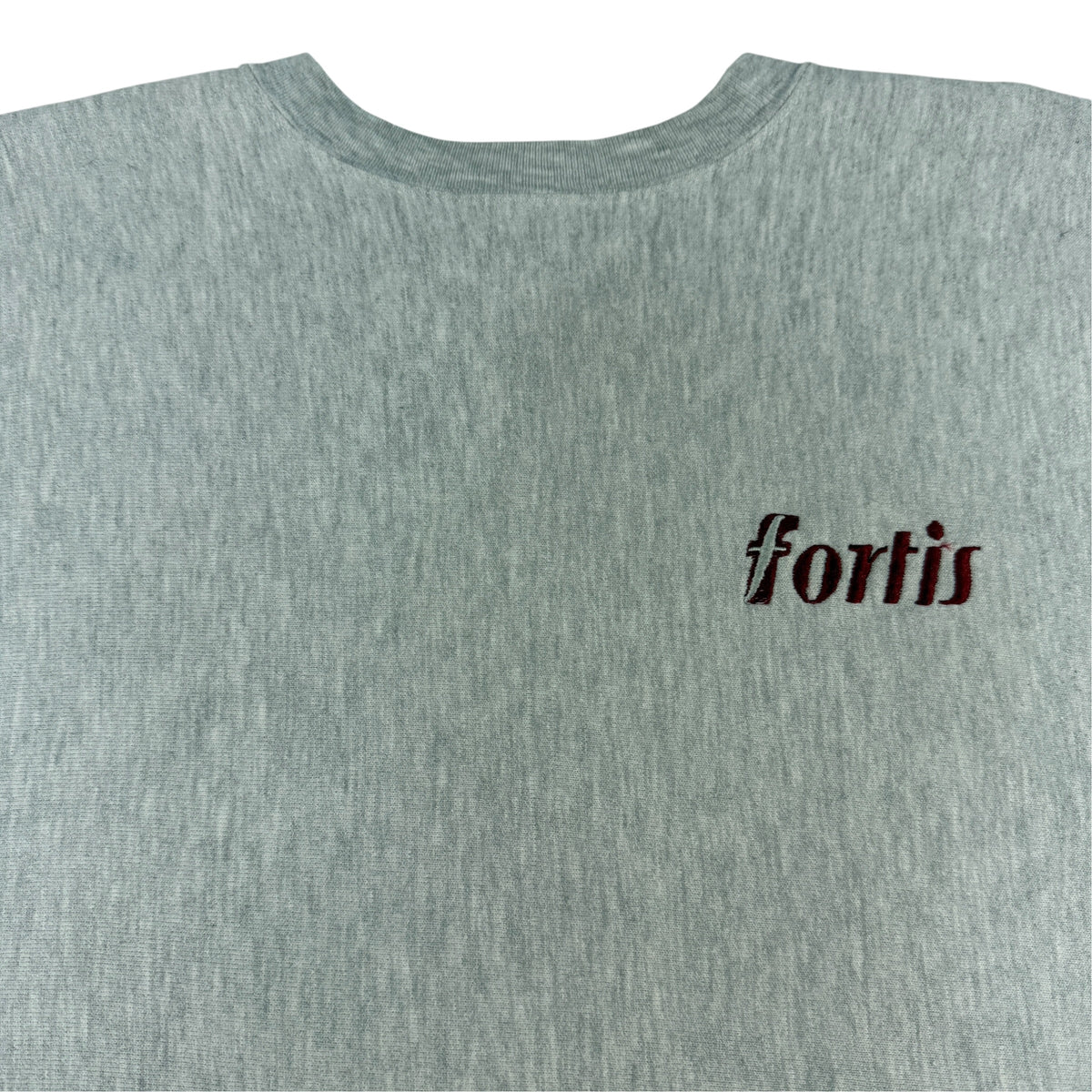 90's Champion リバースウィーブ fortis グレー スウェット XL 裾リブ 内側