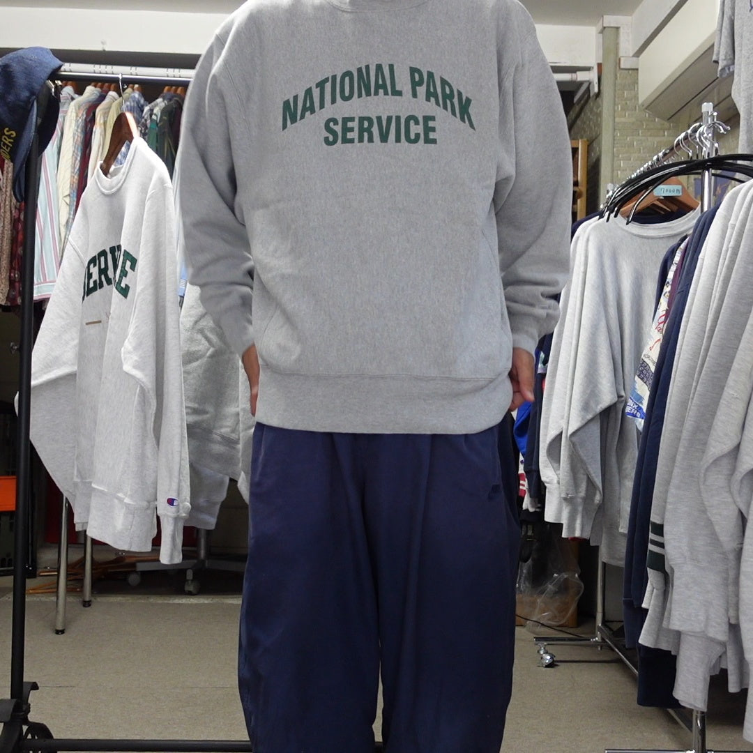 NATIONAL PARK SERVICE グレー スウェット M 着用 店主172cm