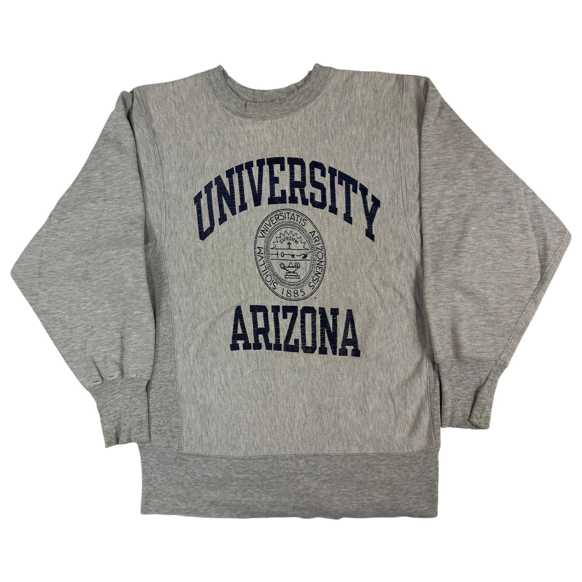 90年代 チャンピオン リバースウィーブ UNIVERSITY ARIZONA アリゾナ大学 グレー スウェット M 正面