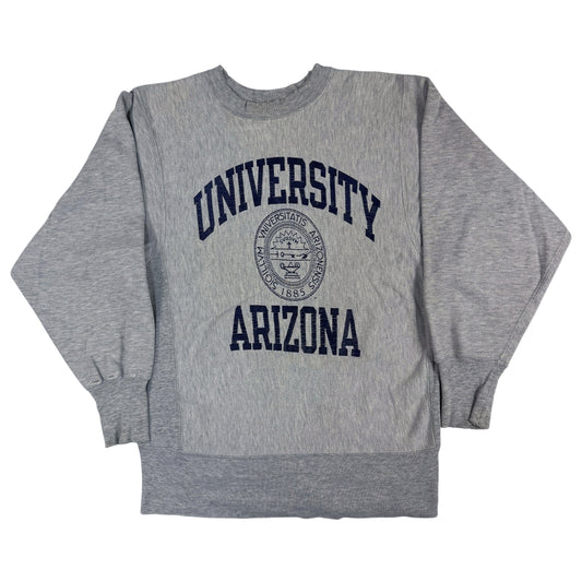 90年代 チャンピオン リバースウィーブ UNIVERSITY ARIZONA アリゾナ大学 グレー スウェット M 正面