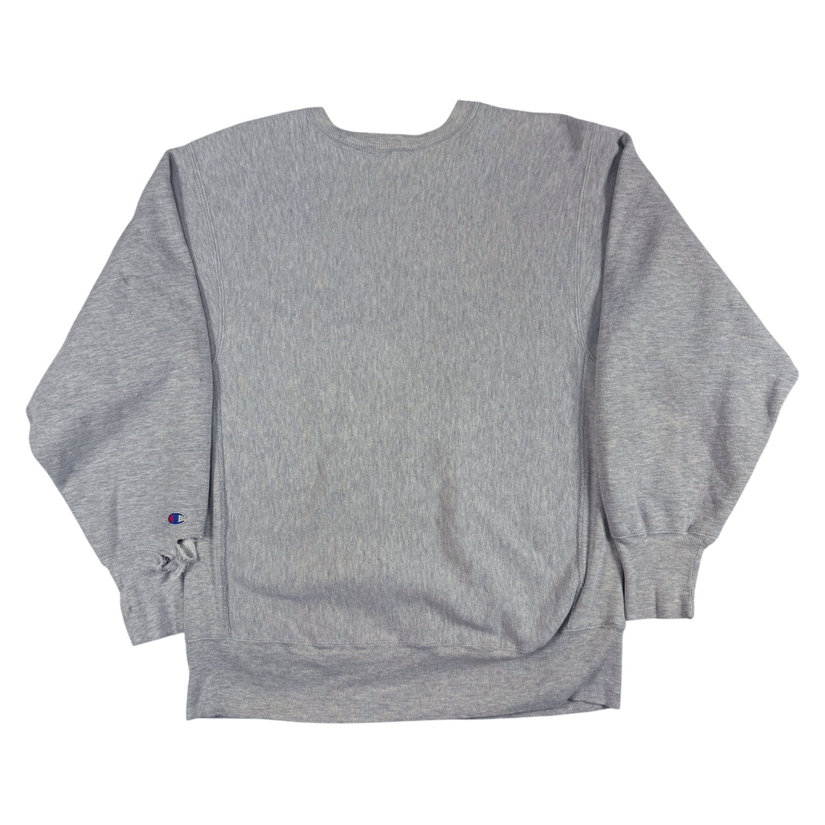 90's Champion リバースウィーブ SUPER BOWL XXVI Twin Cities 刺繍 グレー スウェット XL 背面全体
