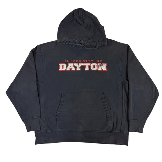 00年代 チャンピオン リバースウィーブ UNIVERSITY OF DAYTON ネイビー パーカー XL 正面