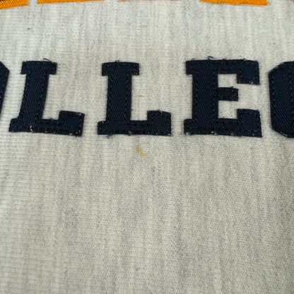 ダメージ COLLEGE の下のオレンジ色の小さなシミ