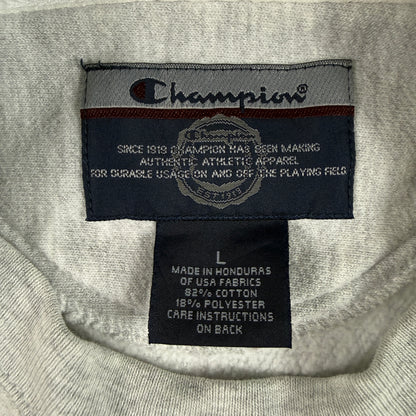 首元 Champion ORIGINAL REVERSE WEAVE タグ L コットン82% ポリエステル18% MADE IN HONDURAS