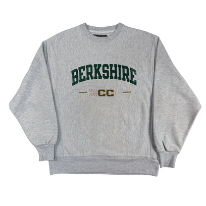 00年代 チャンピオン リバースウィーブ BERKSHIRE CC グレー スウェット M 正面