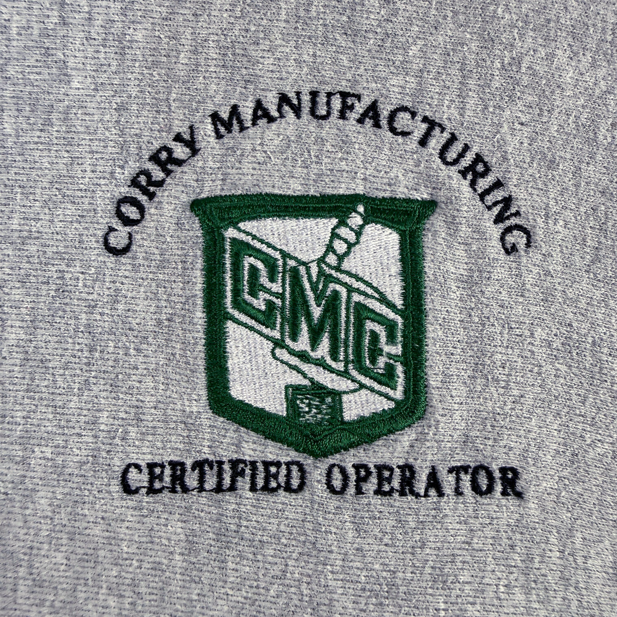 CMC CERTIFIED OPERATOR 刺繍 寄り
