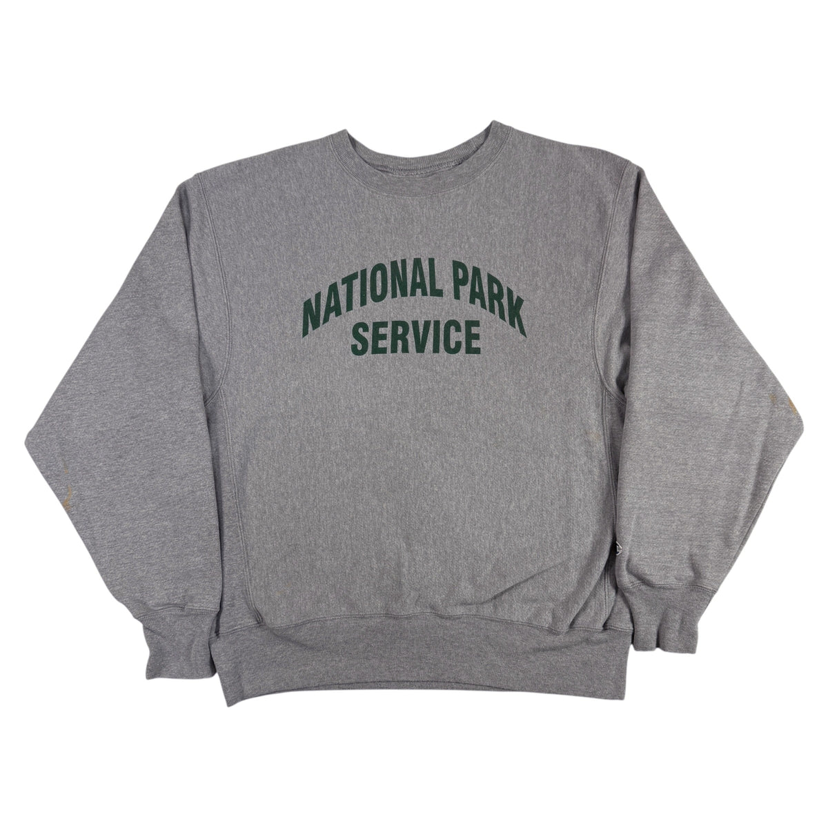 00年代 チャンピオン プレミアムリバースウィーブ NATIONAL PARK SERVICE グレー スウェット M 正面