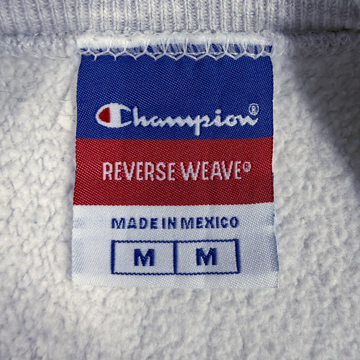 首元 Champion REVERSE WEAVE タグ M MADE IN MEXICO