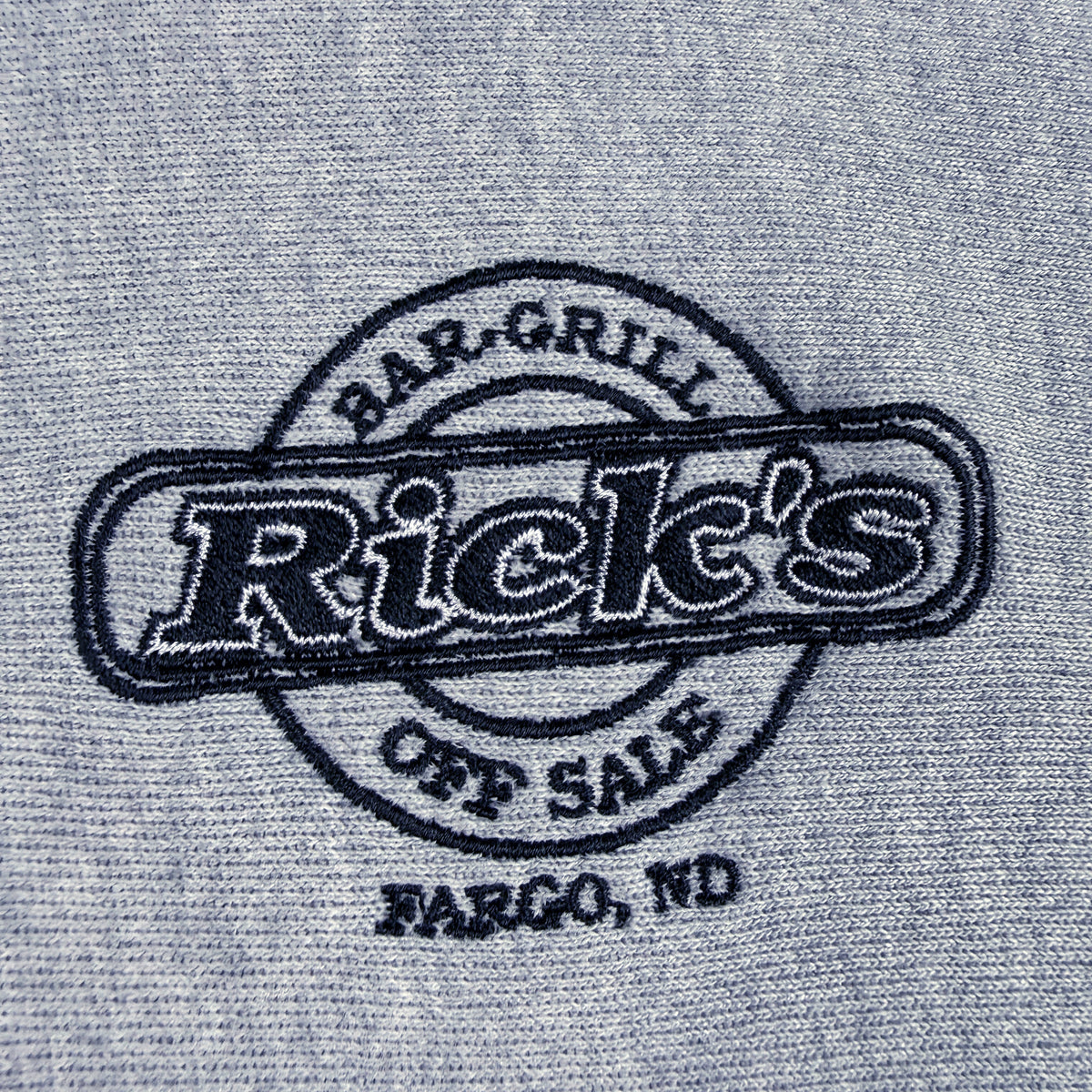 Rick's BAR-GRILL OFF SALE FARGO ND 刺繍 寄り