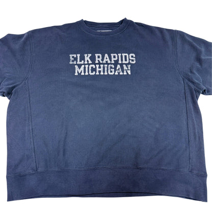 胸の ELK RAPIDS MICHIGAN プリント 上半身