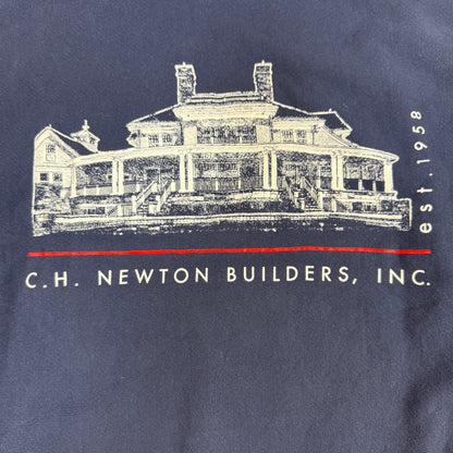 背中のプリント 邸宅のイラストと C.H. NEWTON BUILDERS, INC. est.1958