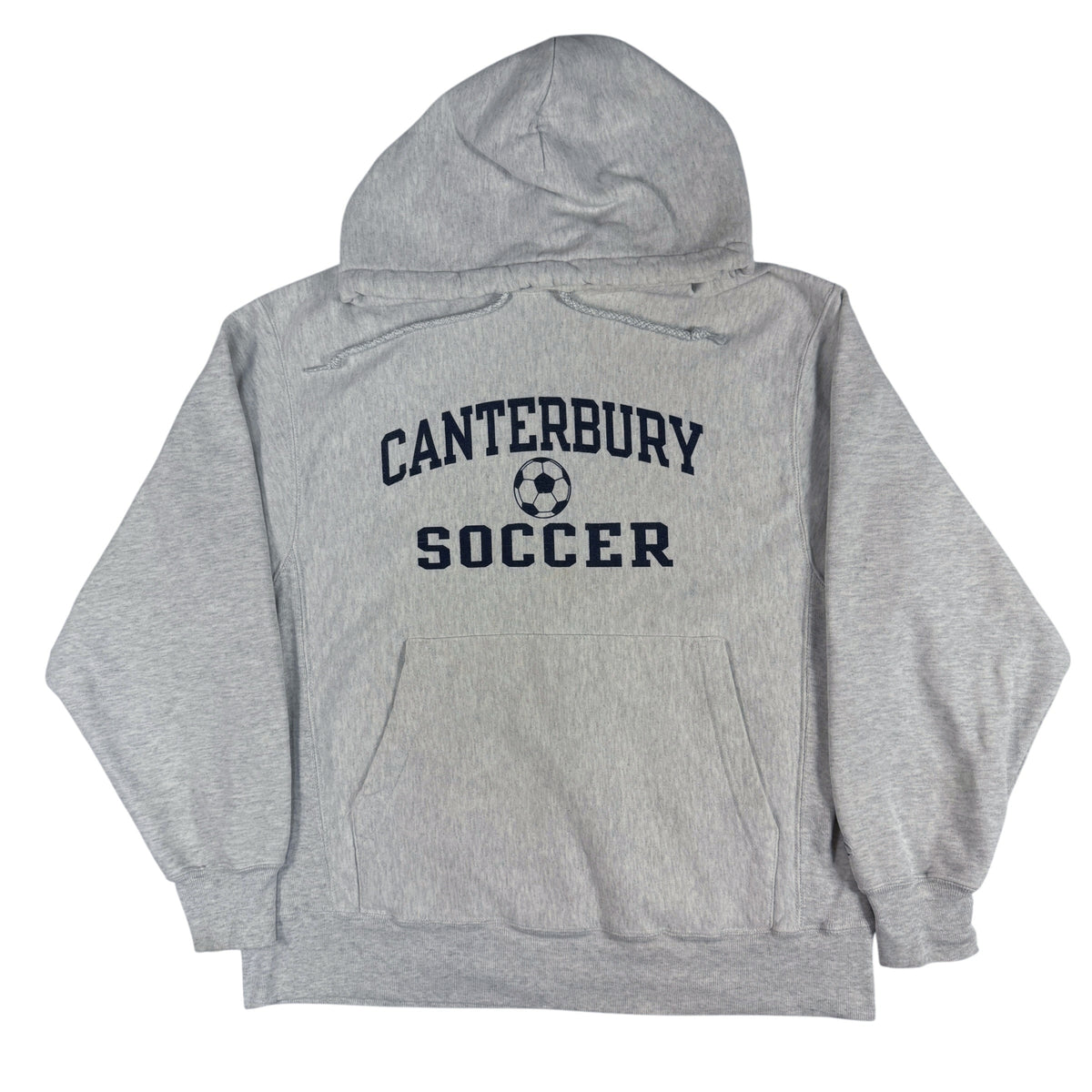 00's Champion リバースウィーブ CANTERBURY SOCCER グレー パーカー M 正面