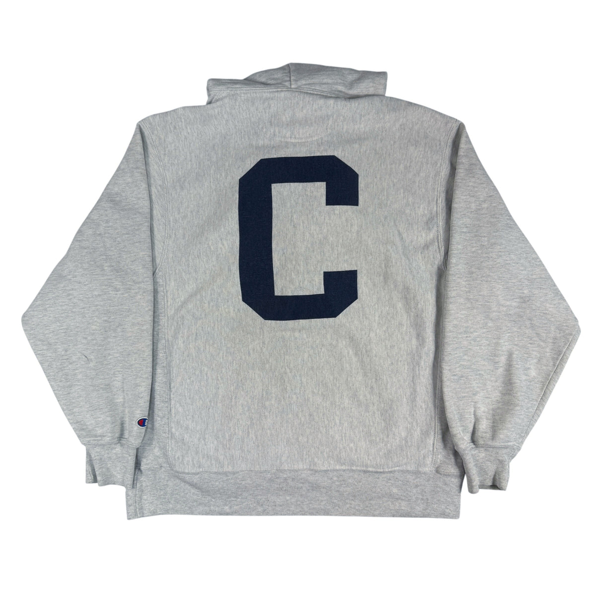 00's Champion リバースウィーブ CANTERBURY SOCCER グレー パーカー M 背面 大きなCのプリント