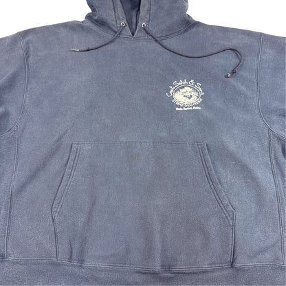 正面 上半身 左胸の Capt. Satch & Sons プリント