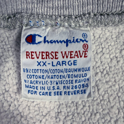 Champion REVERSE WEAVE 刺繍タグ XX-LARGE コットン89% アクリル8% レーヨン3% MADE IN U.S.A. RN 26094