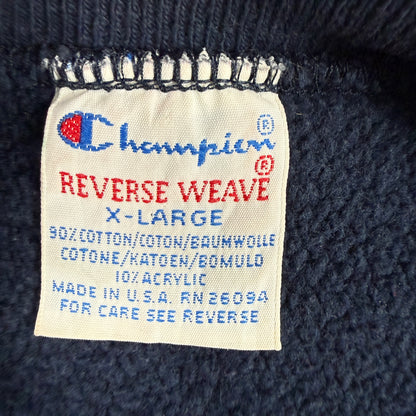 Champion REVERSE WEAVE 刺繍タグ X-LARGE コットン90% アクリル10% MADE IN U.S.A. RN 26094