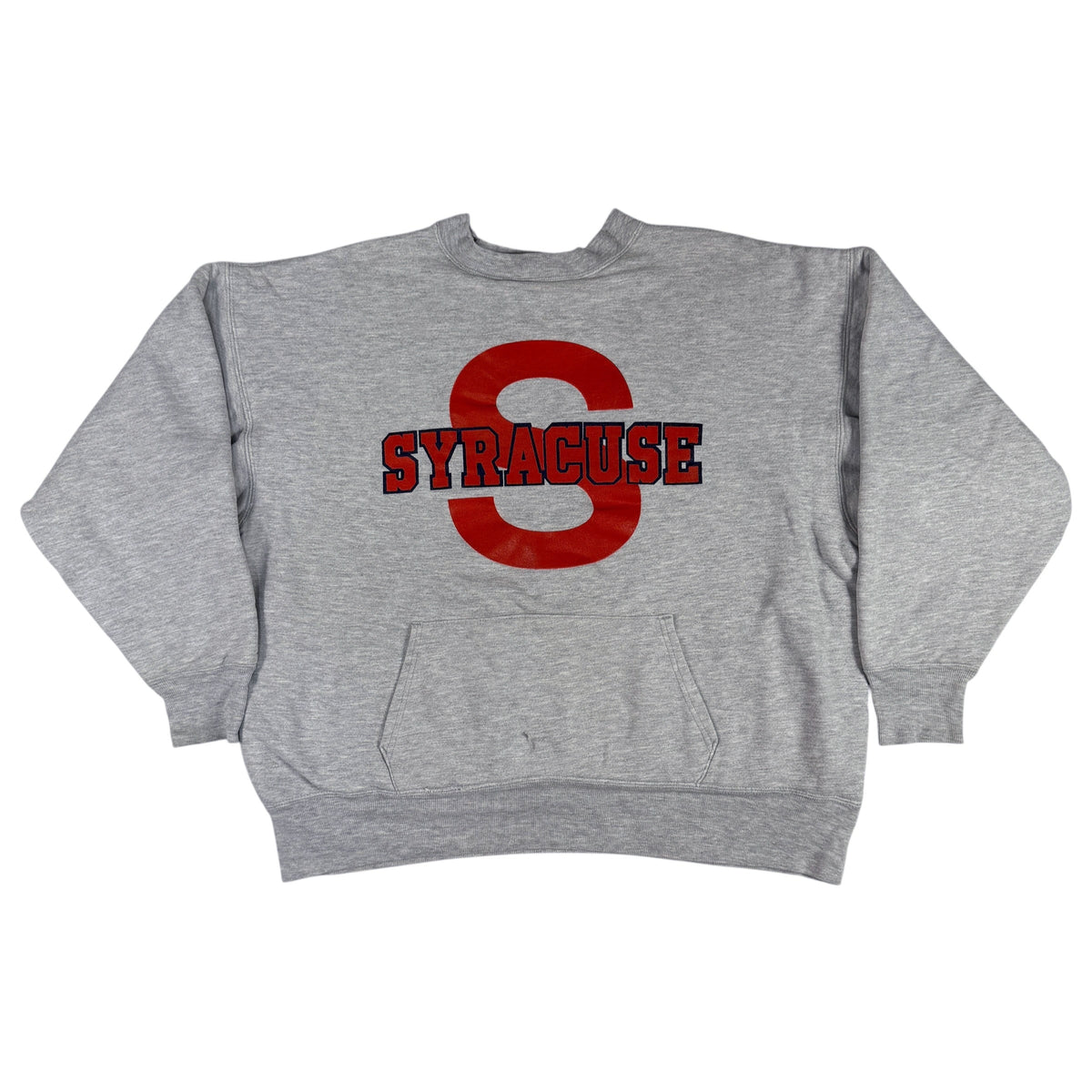 80's Champion ダブルフェイス リバースウィーブ SYRACUSE グレー スウェット XL 正面全体