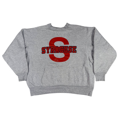 80's Champion ダブルフェイス リバースウィーブ SYRACUSE グレー スウェット XL 正面全体