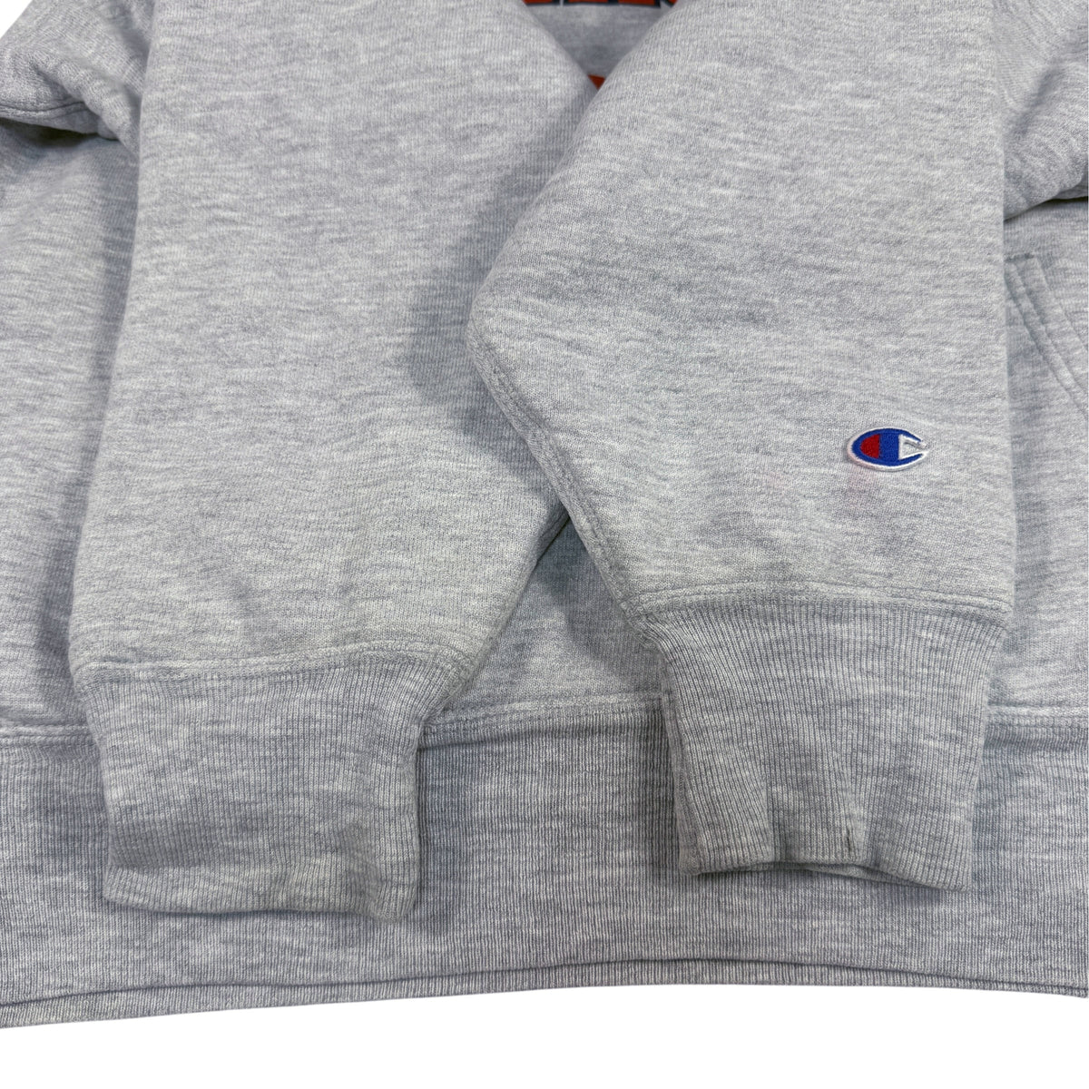 80's Champion ダブルフェイス リバースウィーブ SYRACUSE グレー スウェット XL 袖口リブとCロゴ