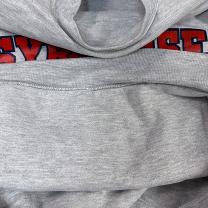 80's Champion ダブルフェイス リバースウィーブ SYRACUSE グレー スウェット XL 裏側の編み地 ダブルフェイス