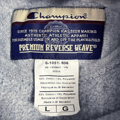 00's Champion プレミアムリバースウィーブ Hingham ADVENTURE CLUB グレー パーカー L PREMIUM REVERSE WEAVE タグ サイズ L 素材 生産国 El Salvador