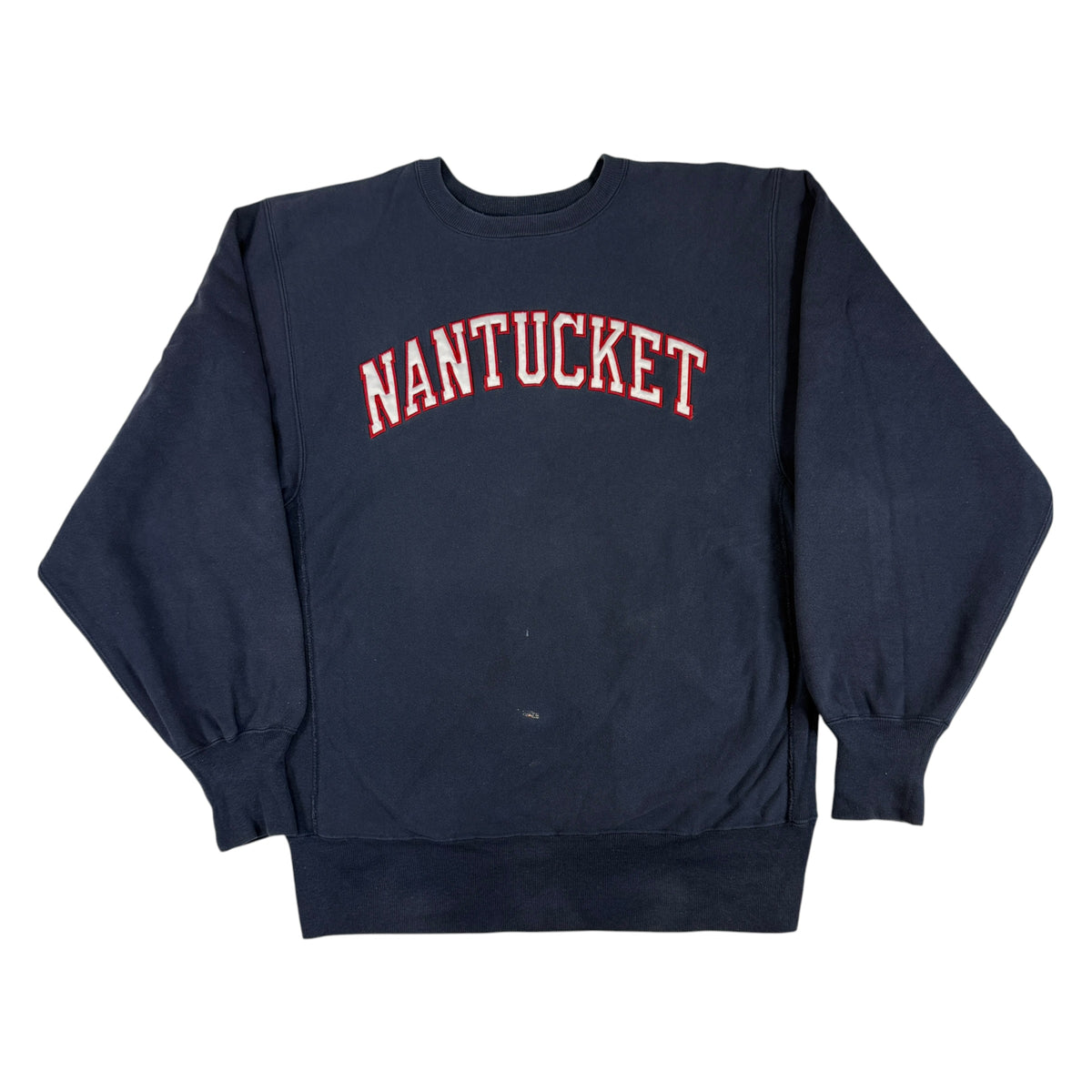 90's Champion リバースウィーブ NANTUCKET ネイビー スウェット XL 正面全体