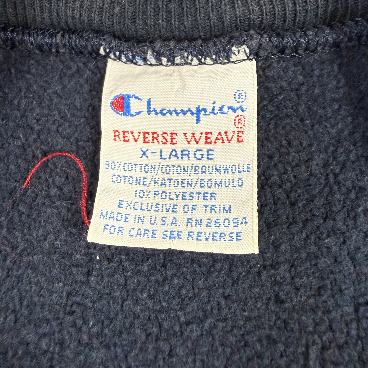 90's Champion リバースウィーブ NANTUCKET ネイビー スウェット XL Champion REVERSE WEAVE 刺繍タグ X-LARGE MADE IN U.S.A.