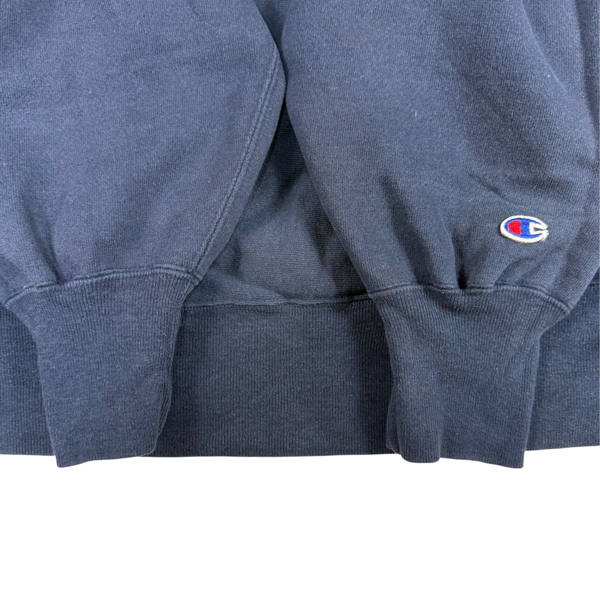90's Champion リバースウィーブ NANTUCKET ネイビー スウェット XL 袖口リブとCロゴ