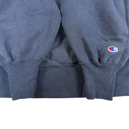 90's Champion リバースウィーブ NANTUCKET ネイビー スウェット XL 袖口リブとCロゴ