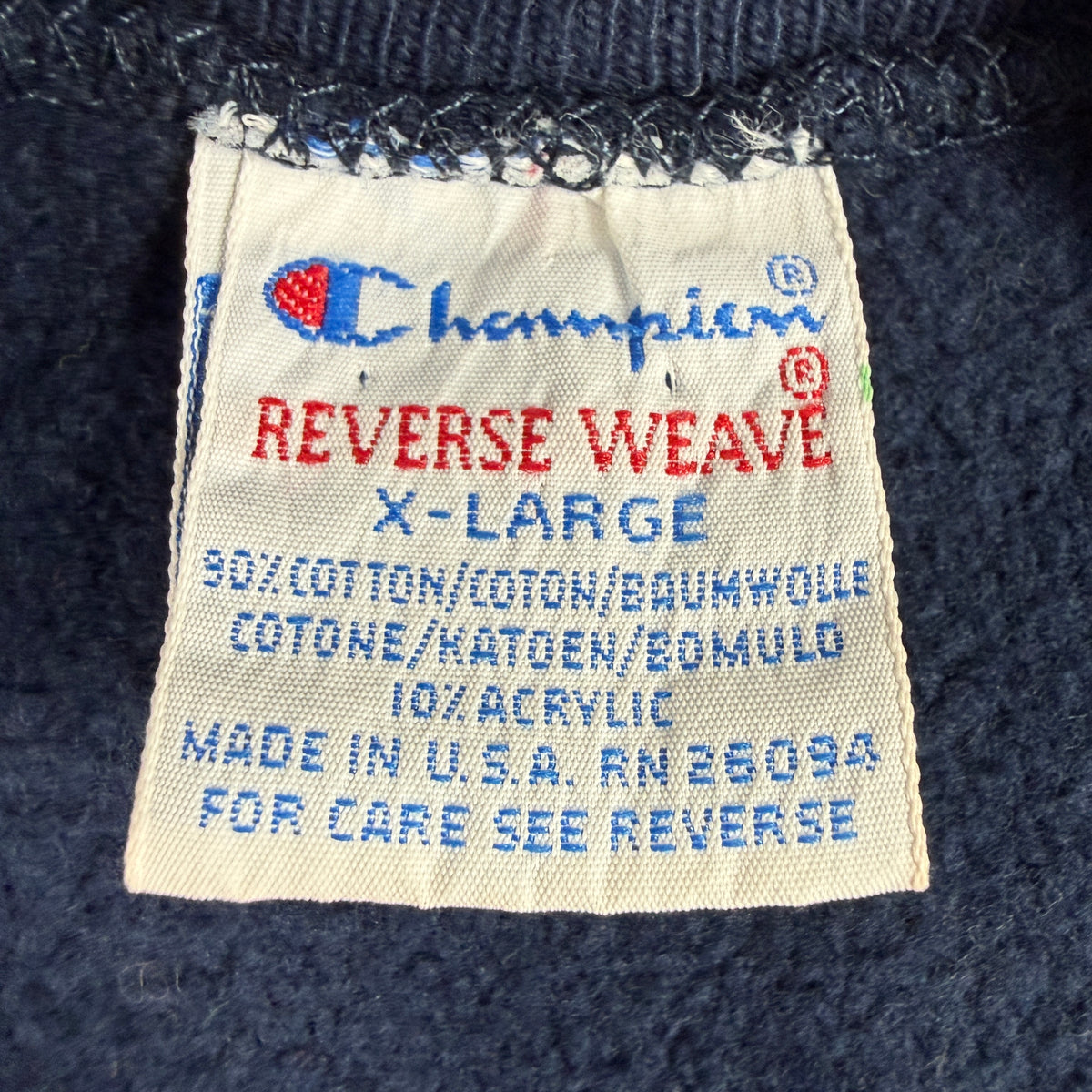90's Champion リバースウィーブ Dad's Weekend OSU ネイビー スウェット XL Champion REVERSE WEAVE 刺繍タグ X-LARGE MADE IN U.S.A.