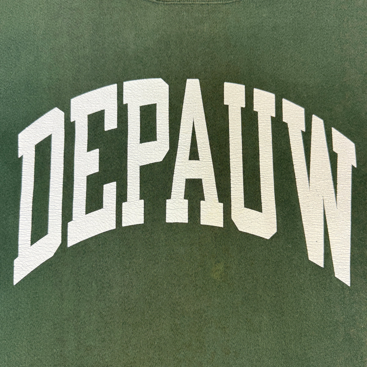 DEPAUW プリント全体と下の小さなシミ
