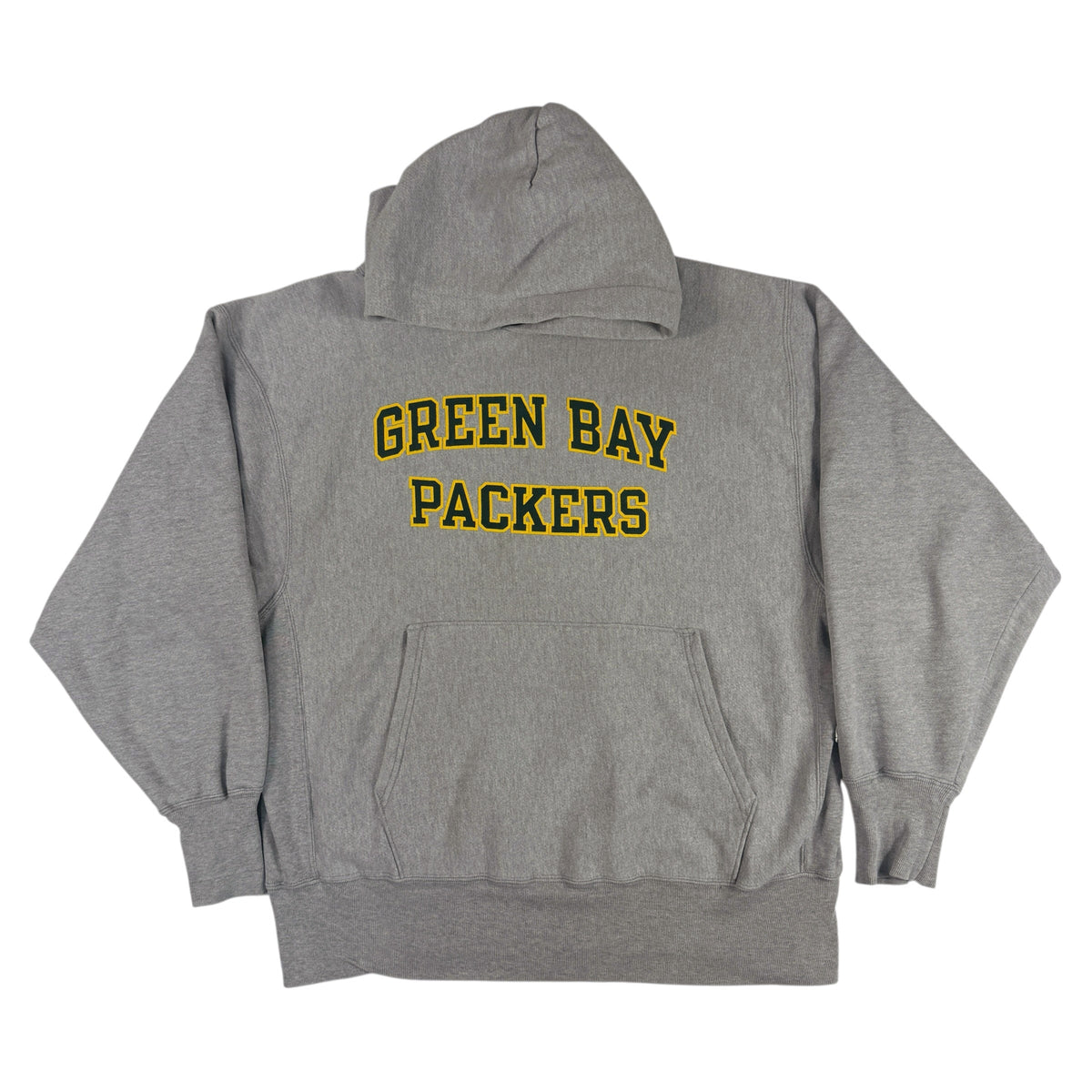 00年代 Champion リバースウィーブ GREEN BAY PACKERS グレー パーカー XL 正面全体