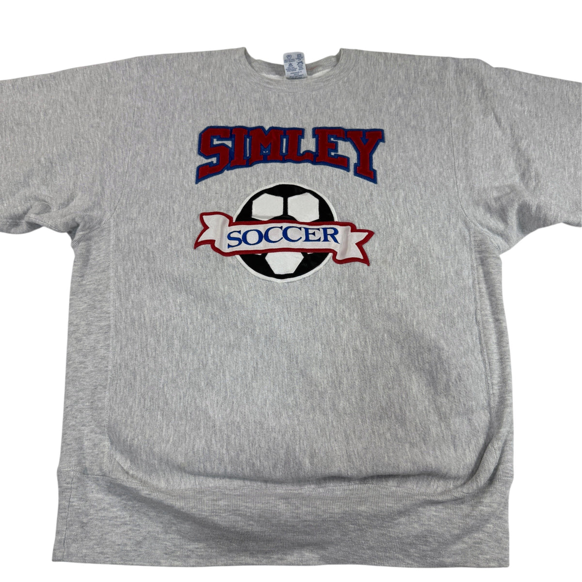 胸の SIMLEY SOCCER ワッペン 上半身