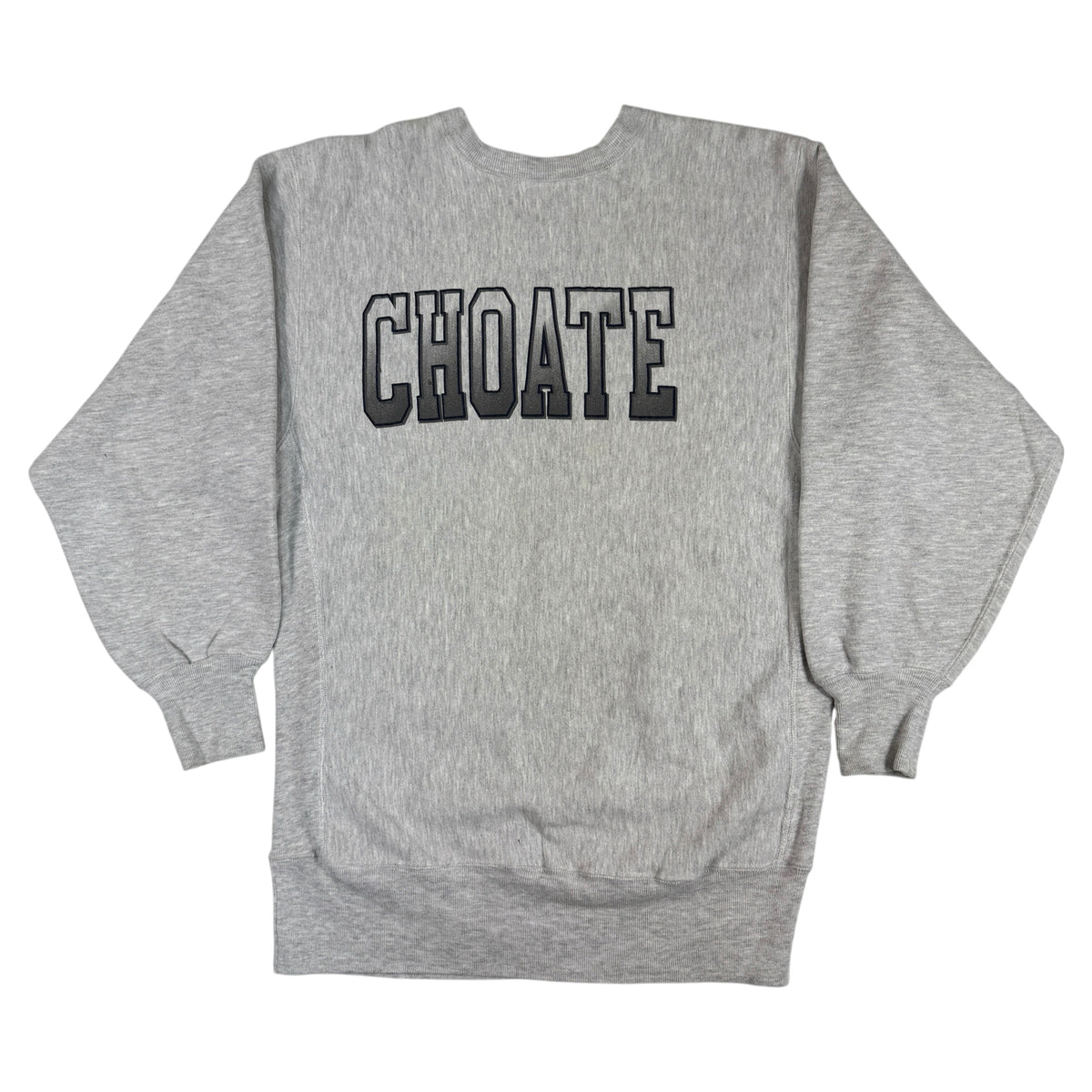 90年代 Champion リバースウィーブ CHOATE グレー スウェット XXL 正面全体