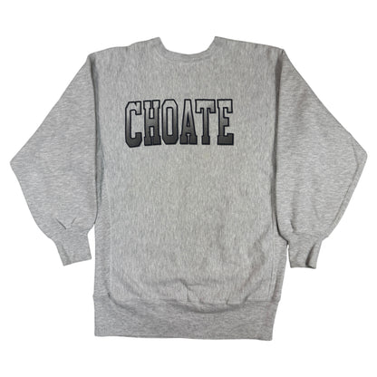 90年代 Champion リバースウィーブ CHOATE グレー スウェット XXL 正面全体