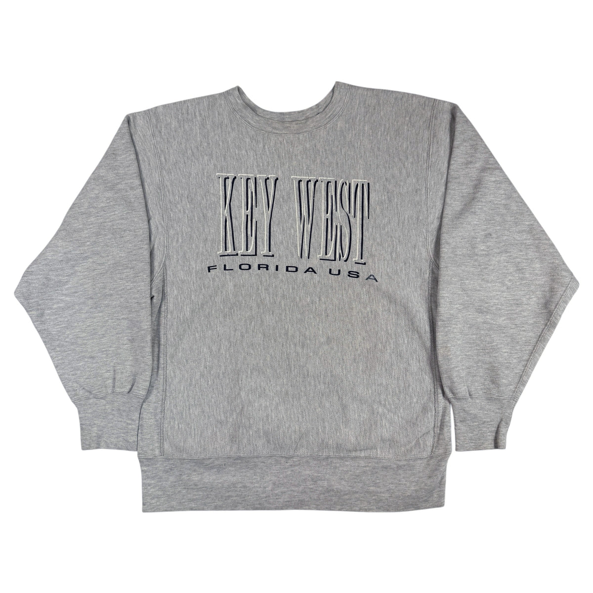90年代 Champion リバースウィーブ KEY WEST グレー スウェット XL 正面全体