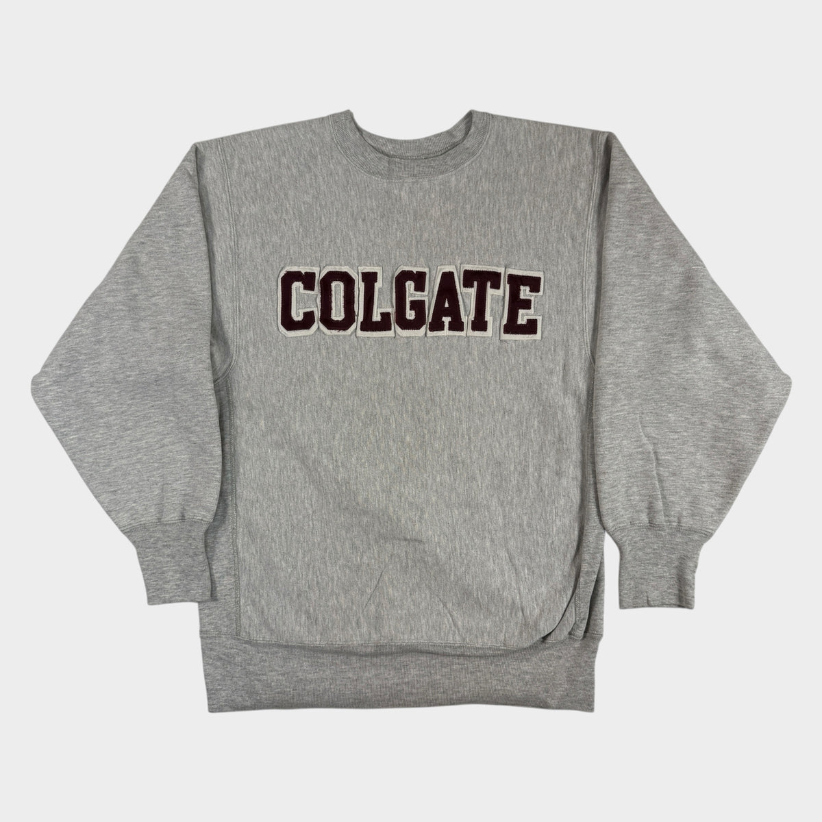 90年代 Champion リバースウィーブ COLGATE グレー スウェット XL 正面全体