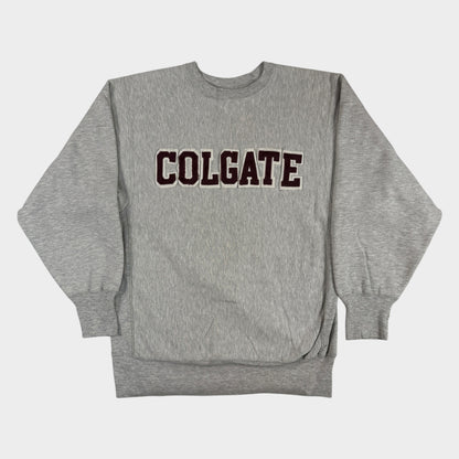 90年代 Champion リバースウィーブ COLGATE グレー スウェット XL 正面全体