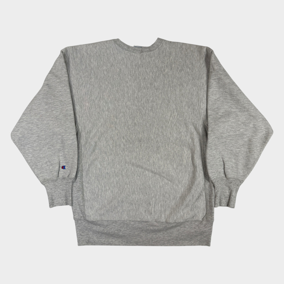 Champion リバースウィーブ COLGATE グレー スウェット 背面全体