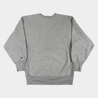Champion リバースウィーブ COLGATE グレー スウェット 背面全体