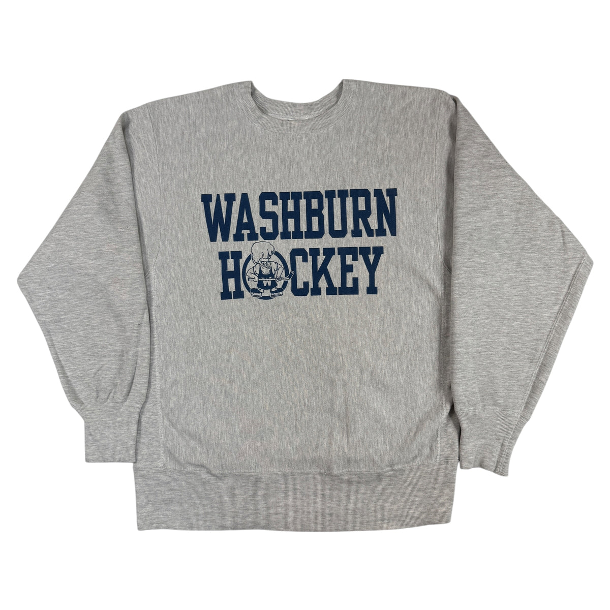 90年代 Champion リバースウィーブ WASHBURN HOCKEY グレー スウェット XL 正面全体