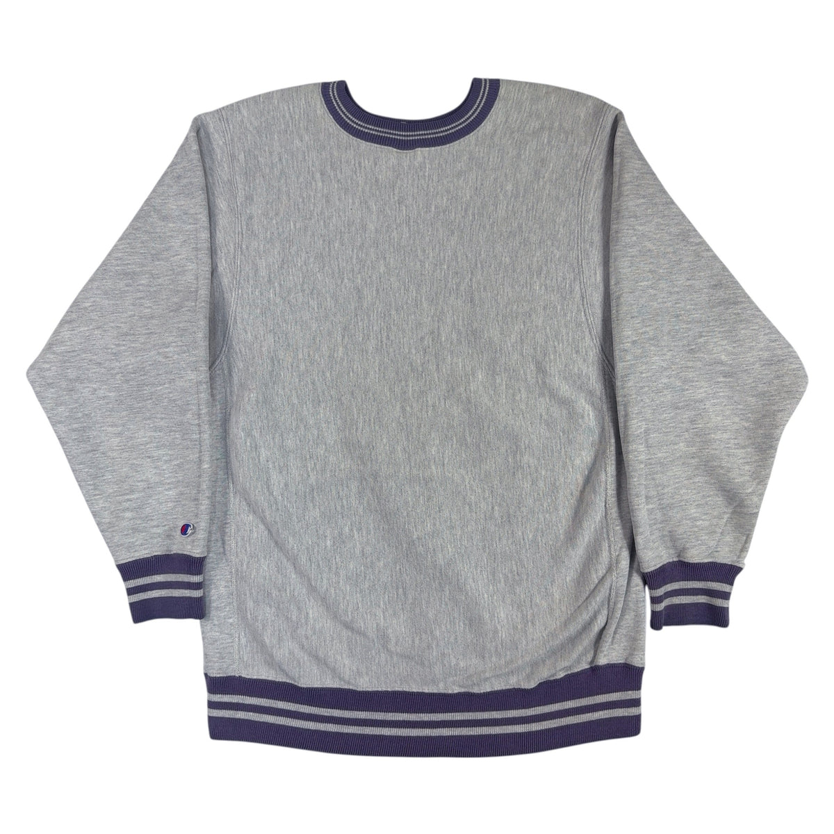 90's Champion リバースウィーブ ラインリブ グレー スウェット 背面