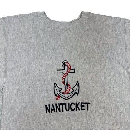 胸の錨と NANTUCKET の刺繍 上半身