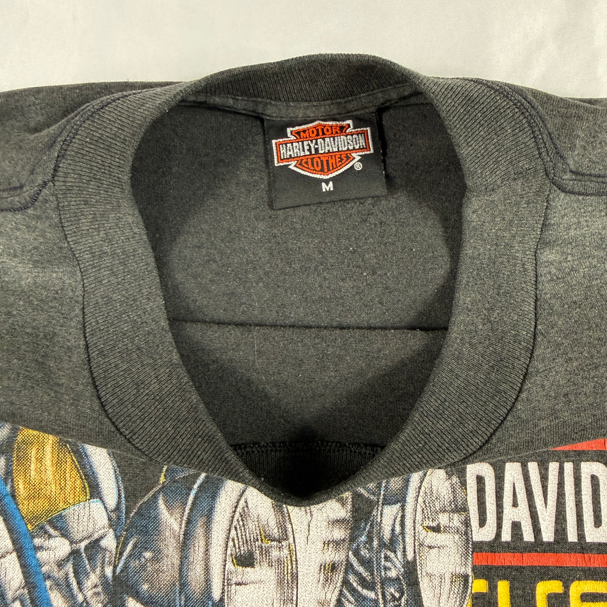 90's ハーレーダビッドソン 3D Emblem スネークTシャツ M 首元タグ引き