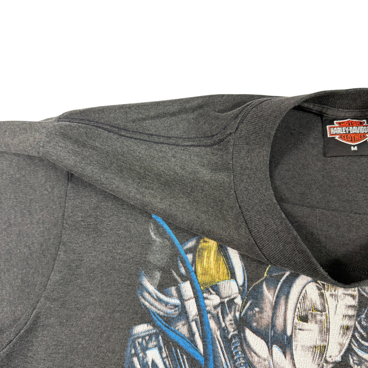 90's ハーレーダビッドソン 3D Emblem スネークTシャツ M 首元サイド