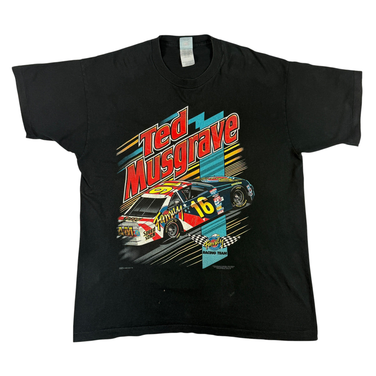 90's NASCAR Ted Musgrave Tシャツ XL 正面全体