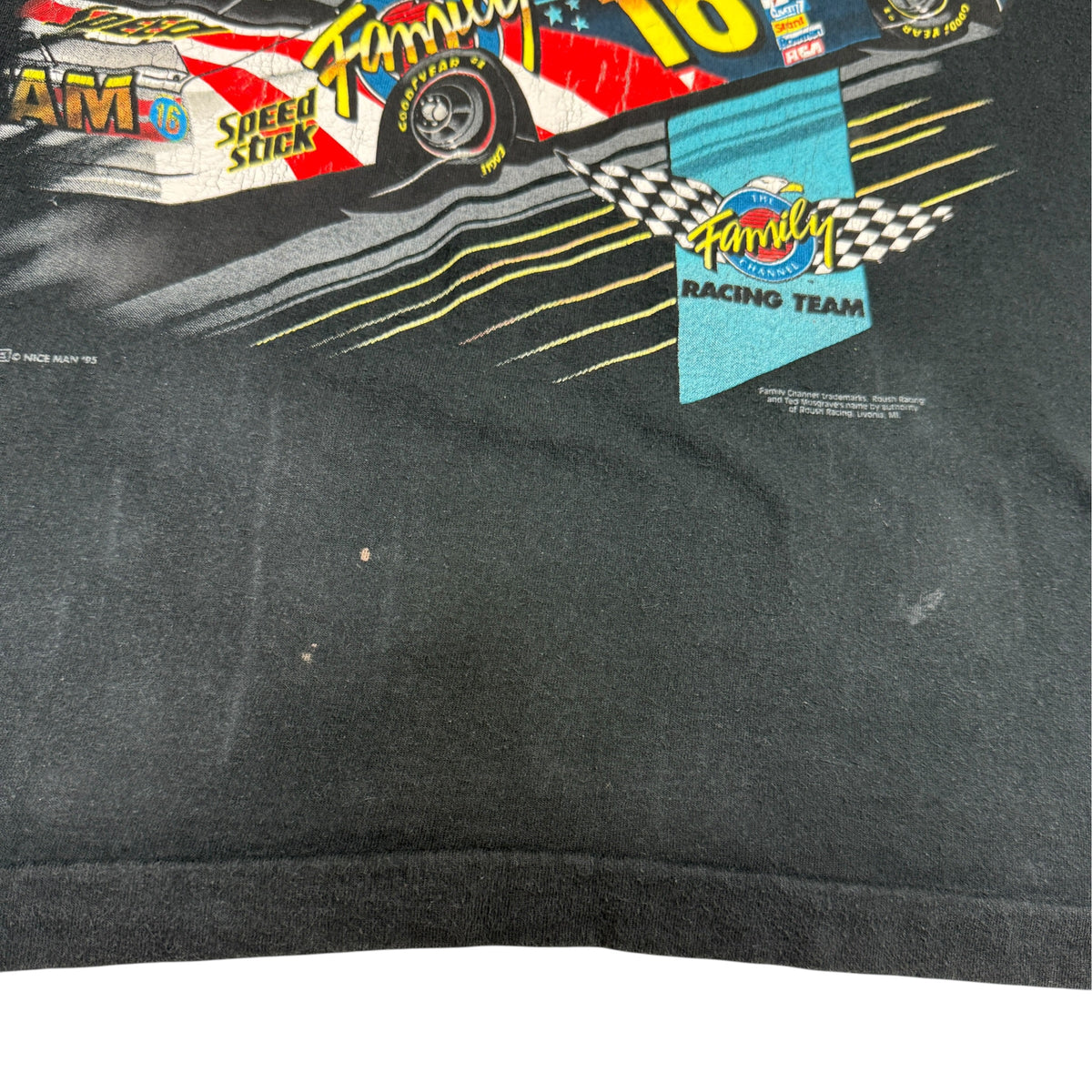 90's NASCAR Ted Musgrave Tシャツ XL プリント寄り