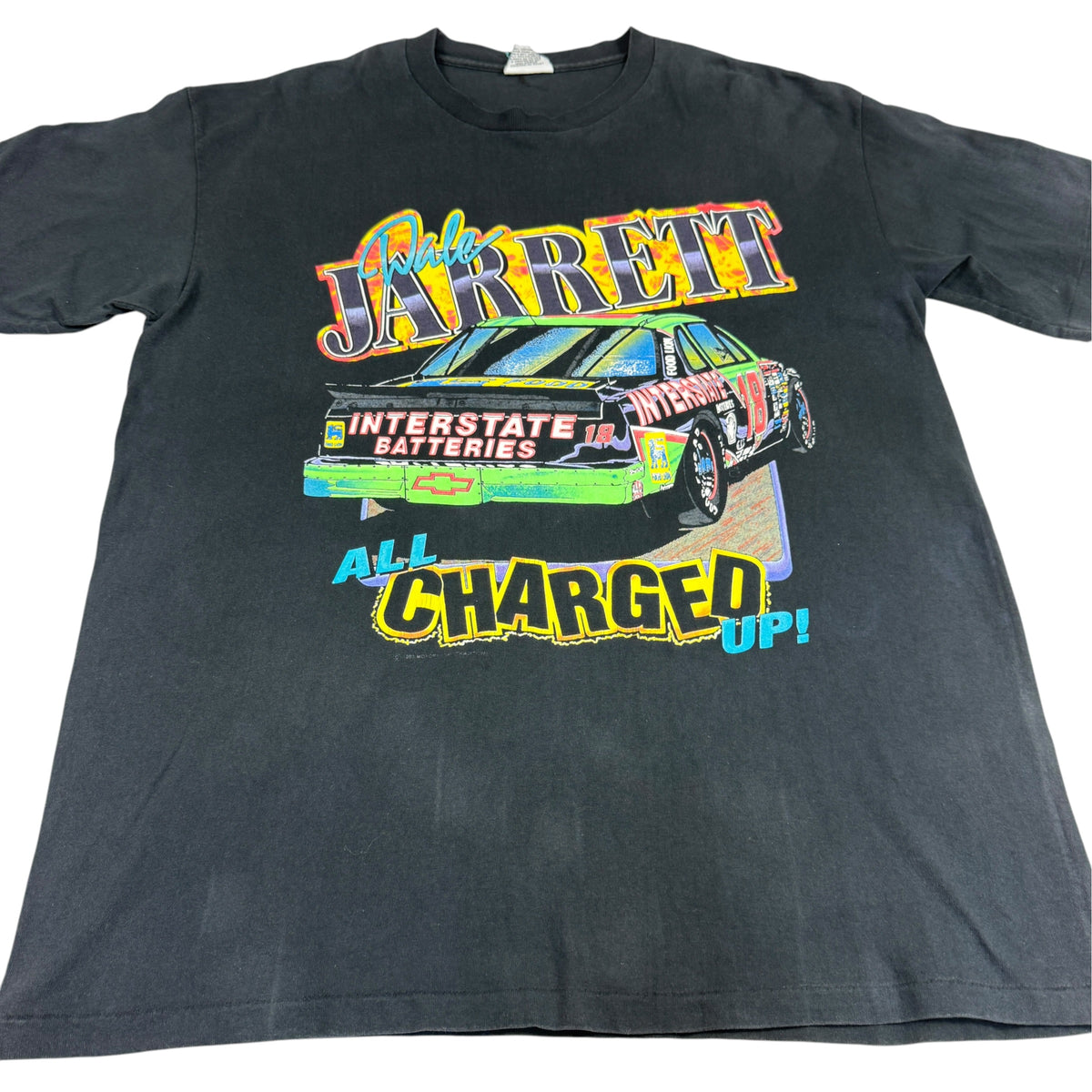 90's NASCAR Dale Jarrett Tシャツ XL 正面引き フェード
