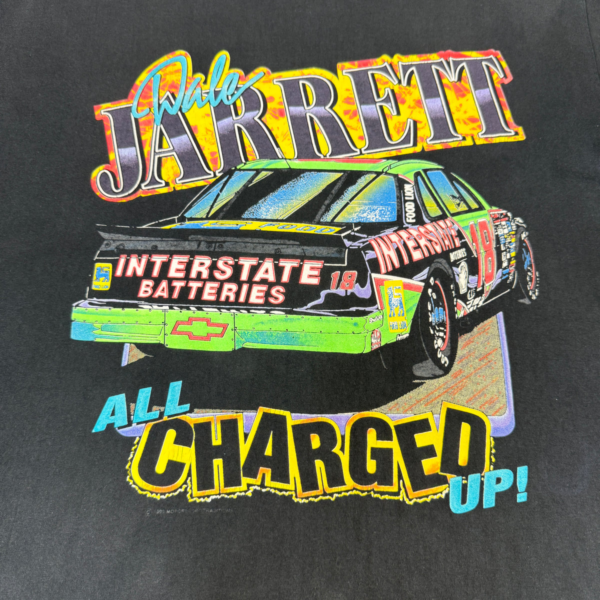 90's NASCAR Dale Jarrett Tシャツ XL プリント全体